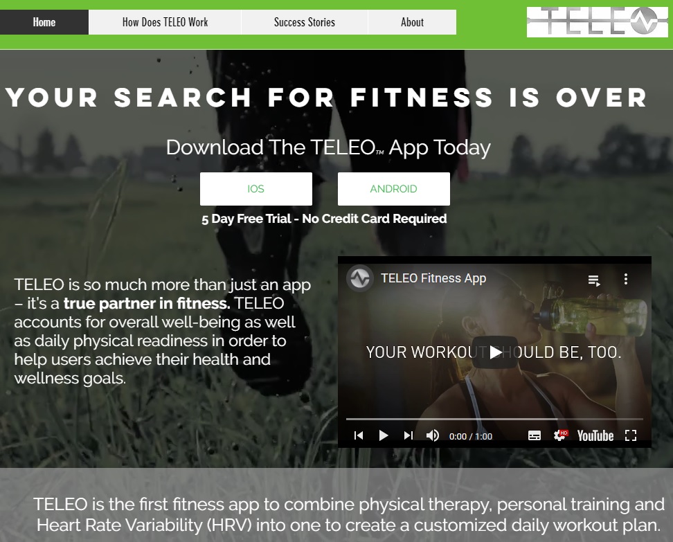 Teleo Fitness home page